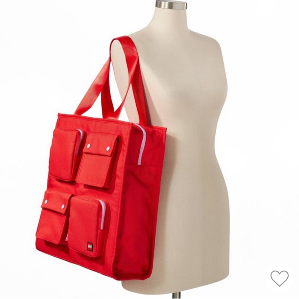 LEGO x Target Red Utility Tote Bag NWT